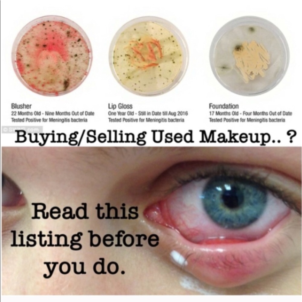 OPENED OR USED MAKEUP IS NOT SAFE! PLEASE READ